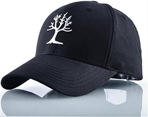 NONGNIML Baseball Cap Cotton Solid Tree Embroidery Dad Hat for Women Men Outdoors Casual Hockeys Gorras Drake for Camping Travelling Hip-Hop Trucker Hat Gift,Black