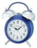 Seiko Wecker, Kunststoff, blau, 18.3 x 14.2 x 6.8