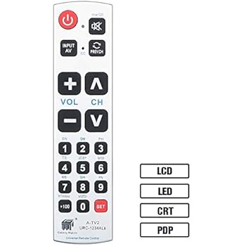 Jumbo Universal TV, Remote Giant Big Massive Buttons.: Amazon.co.uk
