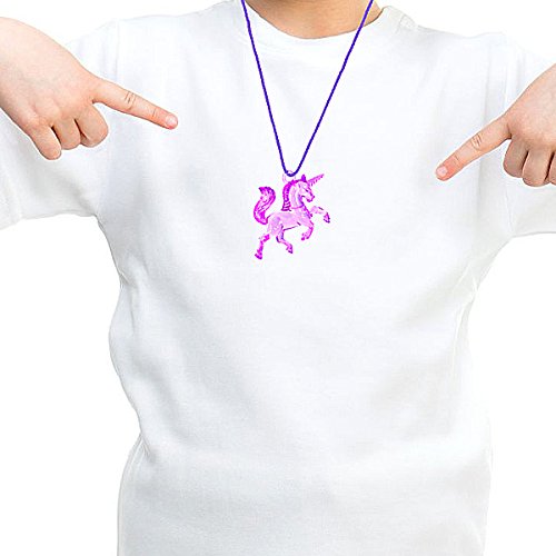 German Trendseller® – 6 x Magische Einhorn Halsketten ┃ NEU ┃ Transparent ┃ Mitgebsel ┃ Kindergeburtstag ┃ 6 Stück - 6