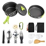 【Hohe Qualität und FDA-Zulassung Solid】: Feste und leichte Töpfe und Pfannen werden aus antioxidativem Aluminium hergestellt und leiten schnell Wärme. Sie ist leicht und extrem haltbar.