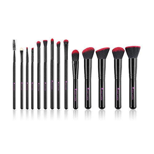 Start Makers 14 Pieces Professional Make Up Brushes , Face Eye Makeup Kits Set with Travel Pouch