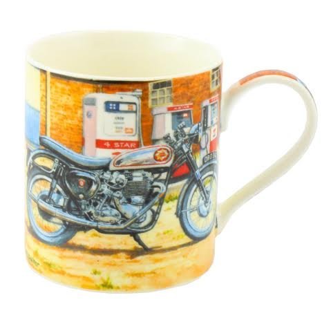 GD Publishing BSA Gold Star fine Art Watercolour China Gift Mug Motorbike
