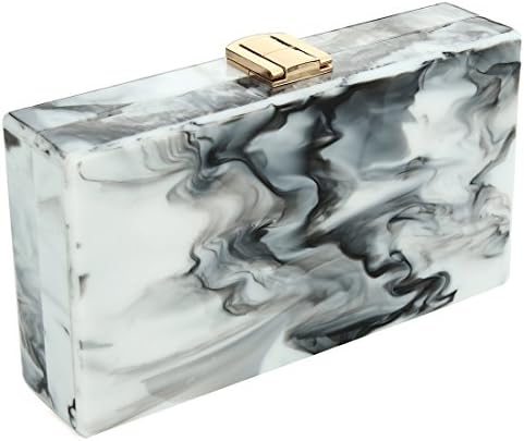 Acrylic Clutch Purse for Women Hardcase Handbags for Lady with Chain for Party Cocktail Banquet