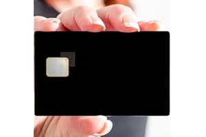DECO-IDEES Full Black, Credit or Debit Card Sticker - Different and Decorate Your Bank Card as You Like!