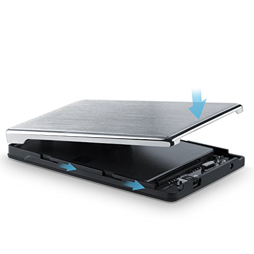 CSL – USB 3.0 Festplattengehäuse für 2.5″ S-ATA / SSD Festplatten | HDD / SSD Case | inkl. UASP Mode | nur Festplatten bis 9 mm Bauhöhe - 2