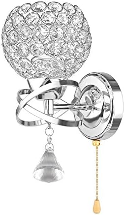 VCHENG Modern Crystal Wall Light Bedroom Wall Lamp Sconce  for Home Decor Sitting Room, Bedroom, Corridor, Restaurant with E27 Scoket