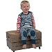 Piccalilly Organic Cotton Blue Baby Boys Tractor Print Dungarees 0-3 months