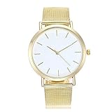Armbanduhr für Damen Marmor-Zifferblatt Uhr mit Milanaise-Armband Slim Uhr mit Milanaise-Armband