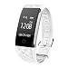 Produktbild Soloking T20 Smart Armband,Bluetooth 4.0 Fitness Tracker IP67 Wasserdicht Aktivitätstracker mit Pulsmesser,Kalorienzähler,Schrittzähler,Schlafmonitor,Vibrating alert SMS Whatsapp Notice für iPhone Android handy Weiß