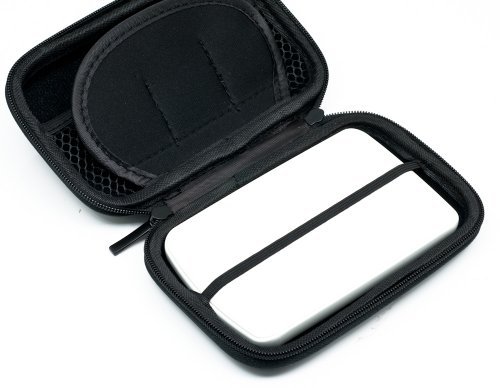 QUMOX Blau 2.5″ HDD Tasche Hartschale für tragbare Festplatte Case Doppelverschlus - 6