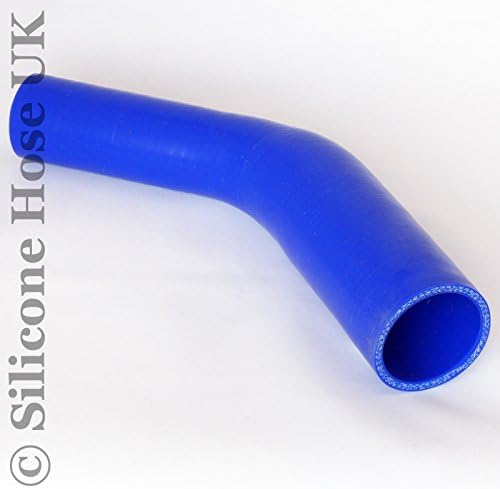 45 degree Reinforced Silicone Reducer Hose Elbow for Turbo or Coolant ID: 57mm > 51mm - Blue