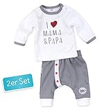 MATERIAL - Das Baby Set besteht zu 100% aus hochwertige Baumwolle, diese ist schadstoffgeprüft nach Oeko-Tex Standard 100.