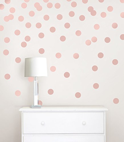 Wallpops wpd2137 Metallic Effekt Rose Gold Dots Aufkleber – Metallic - 2