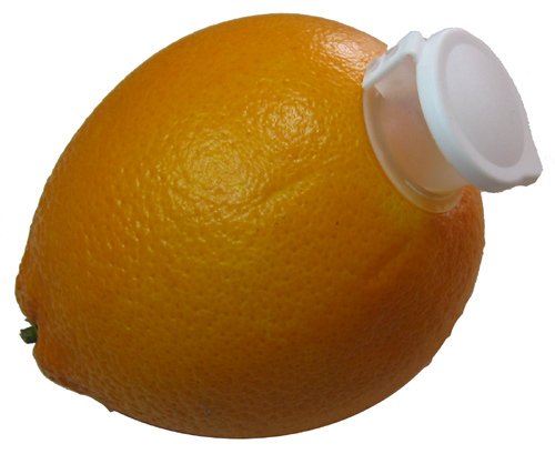 3x Zitronenentsafter Zitronen Entsafter Ausgießer Presse Zitruspresse Set 3 Stück Zitronenpresse – einfach in die Frucht stecken - 2