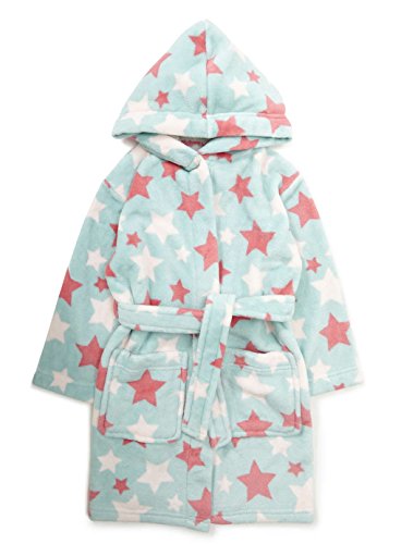 Younger Girls Aqua Star All Over Print Robe 18-24 mths
