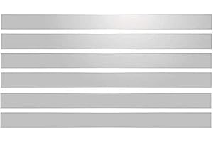MYGOODPRICE 6 Bandes adhésives réfléchissantes pour signalisation 28x2 cm Blanc Réfléchissant