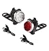 Produktbild North.Arrow The New Rechargeable LED Bicycle Light Waterproof 4 Lighting Modes Bike Lamp Set Including Front Light and Rear Light.(2 Bulbs & USB Cable)