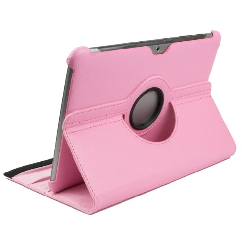 3in1 SET 360° Edle Schutztasche für Samsung Galaxy Tab 2 10.1 P5100 P5110 + Folie + Pen Tasche Etui Hülle (Rosa) - 3