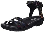 Material exterior: Cuero Art 1503F Fantasy Antibes, Sandalias con Correa de Tobillo para Mujer, Confeti Black, 39 EU