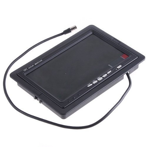 BW 7 inch High Resolution 800*480 TFT Color LCD Car Rear View Camera Monitor Support Rotating The Screen and 2 AV Inputs