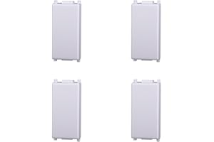 IXTRIMA Falso polo compatibile VIMAR plana tappo cieco confezione 8pcs colore bianco