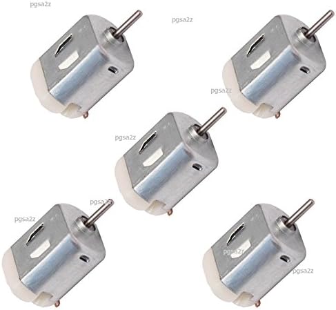PGSA2Z™ 5 pcs Small DC Motor with Wire 6v, High-Speed, for RC Toys and RC Cars