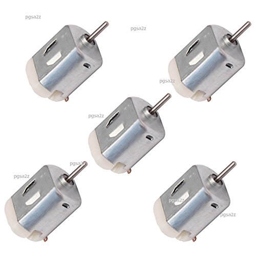 PGSA2Z™ 5 pcs Small DC Motor with Wire 6v, High-Speed, for RC Toys and RC Cars