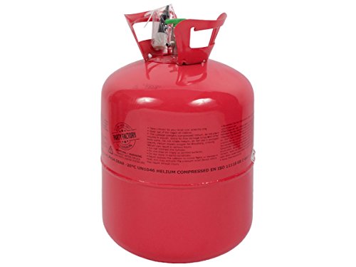 Bouteille d'hélium Grand Format pour Air Swimmers, Kit Hélium à Usage Unique Comprenant Une Bouteille et Sa buse de Remplissage, bonbonne 0,42 m3 d'hélium