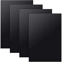 Fogli di Plastica ABS 4 Pezzi Pannelli di Plastica 300 x 200 x 2mm Lastra di Plastica ABS Foglio di Plastica per Progetti, Artigianato Fai-da-te ecc