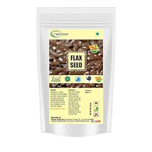 Neotea Natural Raw Unroasted Flax Seeds with Fiber and Omega-3 Rich - Gluten Free 300gm