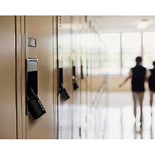 2 Stück Kombinations Zahlenschloss 4-Stellige Vorhängeschloss Schloss für School Gym Locker, Gepäck-Koffer Gepäck Schlösser, Aktenschränke, Werkzeugkasten, Tasche (Schwarz) - 5