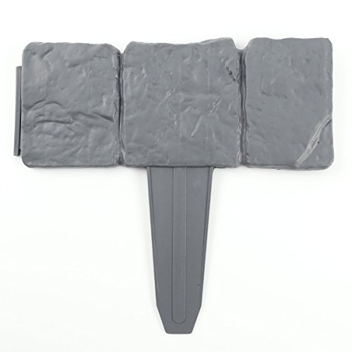 5M Beeteinfassung Beetumrandung 20er Mähkante Rasenkante Erdspieß Palisade - 4