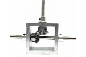PGFUN 1:1 Right Angle Bevel Gearbox 1 Module 20 Teeth 90° Angle Drive Steering Gear Device Simple Mechanical DIY Module with 8mm Shaft