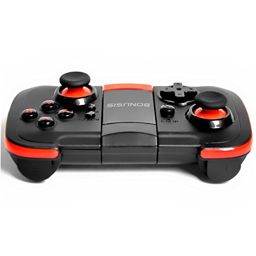 Android Controller UltradÃ¼nn Bluetooth Gamepad mit Halterung fÃ¼r Android / Tablet / TV-Box / VR-GerÃ¤te / Emulatoren - Schwarz Rot
