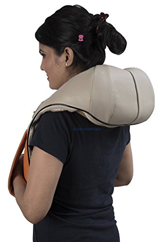 JSB HF71 Neck Massager for Cervical Shoulder Pain Relief (Beige)