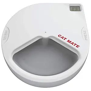 Cat Mate C300 Automatic 3 Meal Pet Feeder with Digital Timer for Cats and Small Dogs