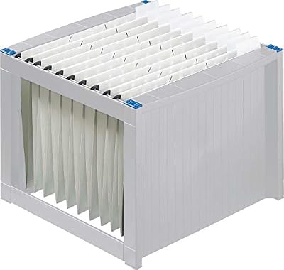 Helit H6110084 Boîte à dossiers suspendus 260 x 360 x 380 mm (Gris/bleu) (Import Allemagne)