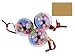 Produktbild 3 x DKB Foto Christbaumkugeln 7 cm Dekokugeln Photo Weihnachtskugeln Baumkugeln Baumschmuck (Gold)