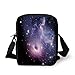 Produktbild Space Decorations,Black Hole in the Nebula Gas Cloud in Outer Space Universe Astro Solar System Print,Navy Purple Print Kids Crossbody Messenger Bag Purse