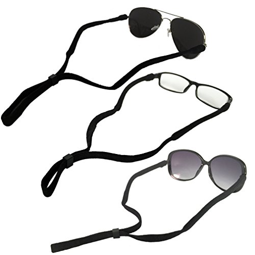 Sport Sunglass Halter-Bügel, Universal Fit Seil Brillen Retainer, Brillen Retention System, Set von 6 (schwarz 6 Stück) - 6