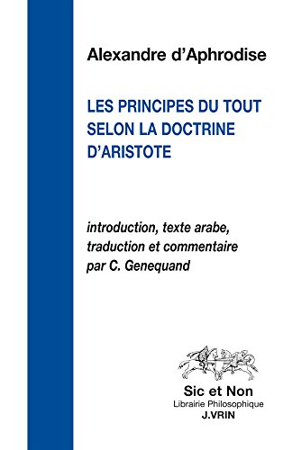 Le principe du tout selon la doctrine d'Aristote