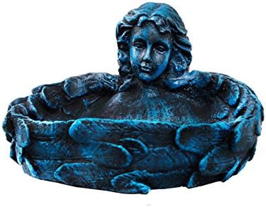 Karara Mujassme Cast Aluminium Victorian Style Blue Sculpted Lady Bowl
