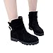 Produktbild TianWlio Stiefel Frauen Winter Warm Schuhe Stiefeletten Boots Halten Schlüpfen Schneestiefel Weihnachten Frauen Flache Schuhe Schneestiefel Wildleder Schnalle Stiefel Runde Kappe Halten Warme Schuhe