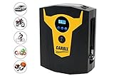 CARALL Compressore Aria Portatile Pompa Digitale Per Auto Moto Bici Con Accendisigari Si Ferma In Automatico Con Luce Led Per Uso Notturno