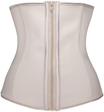 Waist Trainer Zip Hook Combo Hourglass Waist Cincher Training Corset (XL(Fit waist 30-31 Inches,UK Size 14), Skin)