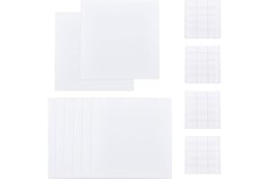 SUPERFINDINGS 8 placas de cubierta para agujeros de pared con 60 pegatinas de plástico de 30 cm, placa a prueba de polvo, placa en blanco mate cuadrada para cubrir agujeros de cartón-yeso en paredes