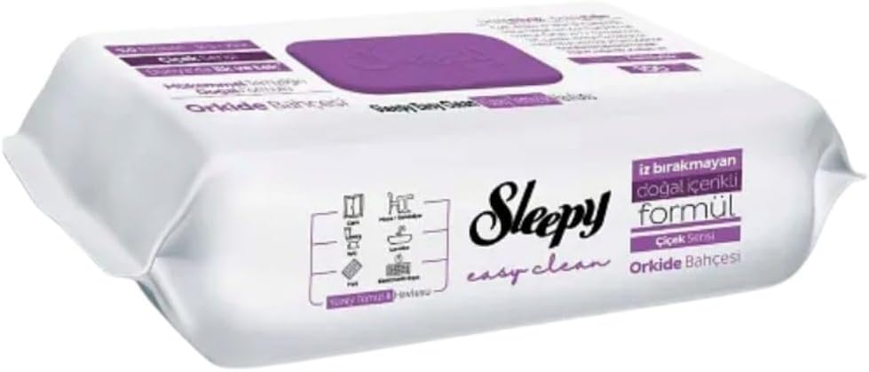 Sleepy Easy Clean Orkide Bahçesi Yüzey Temizlik Havlusu Mendili 100 Yaprak