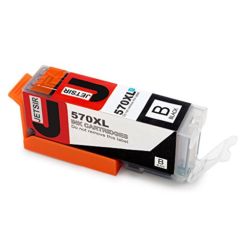 JETSIR Ersatz für Canon PGI-570XL CLI-571XL Druckerpatronen, Hohe Ergiebigkeit Kompatibel Mit Canon PIXMA MG5750 MG5751 MG6850 MG6851 TS6050 TS6051 TS5050 TS5051 MG5752 MG5753 TS5053 TS5055 TS6052 Drucker (No Grau. 1 Groß Schwarz, 1 Klein Schwarz,1 Cyan,1 Magenta,1 Gelb) - 2