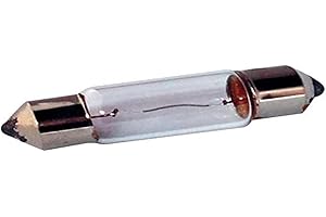 CYCLINGCOLORS AMPOULE NAVETTE 6V 5W SV8.5 8MM x 31MM MOTO CYCLOMOTEUR SCOOTER MOBYLETTE AUTO VOITURE PLAQUE IMMATRICULATION FEU POSITION AVANT ARRIERE CLIGNOTANT